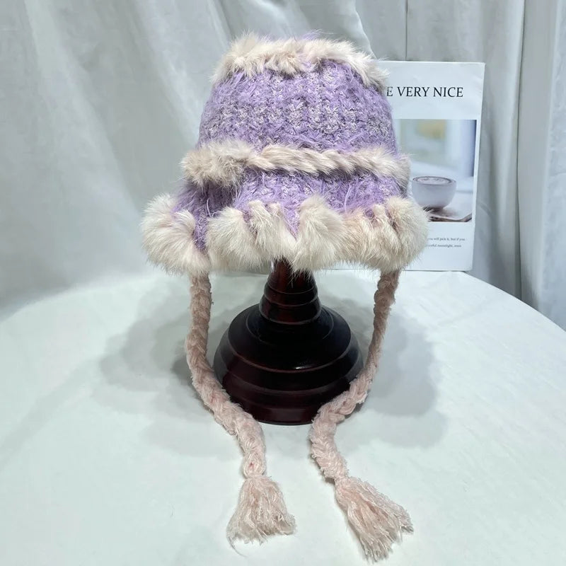 Splicing Knitted Bucket