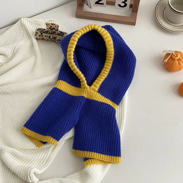 Knitted Hooded Neck Collar