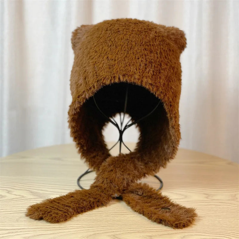Plush Cute Ears Little Bear Hat
