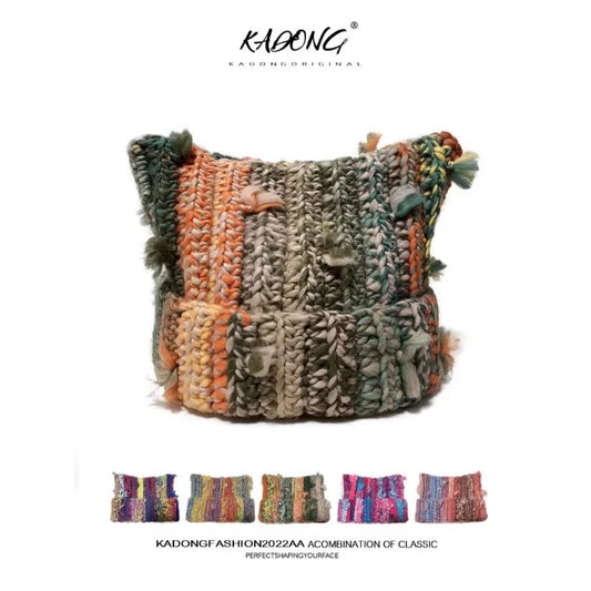 Sweet Dopamine Mixed Color Fringed Pullover