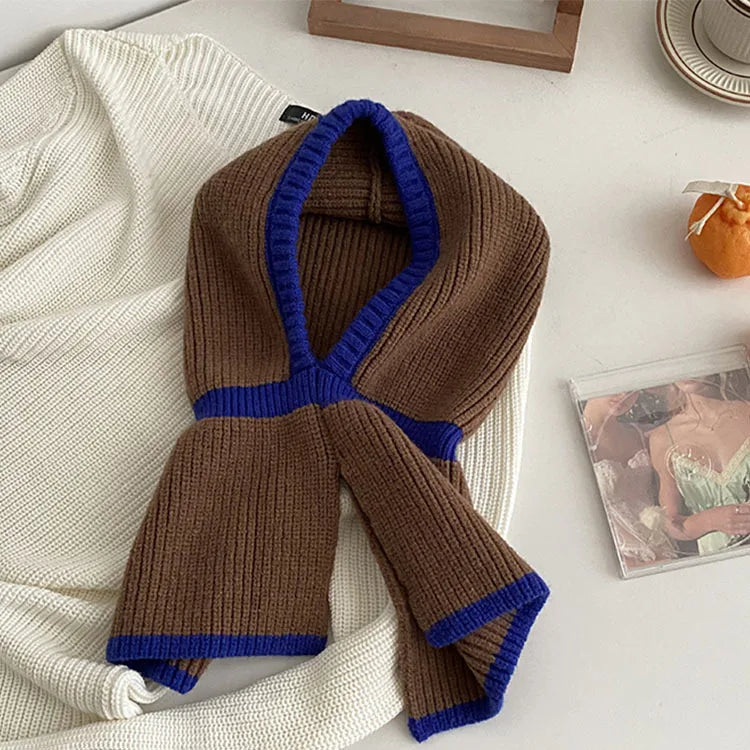 Knitted Hooded Neck Collar