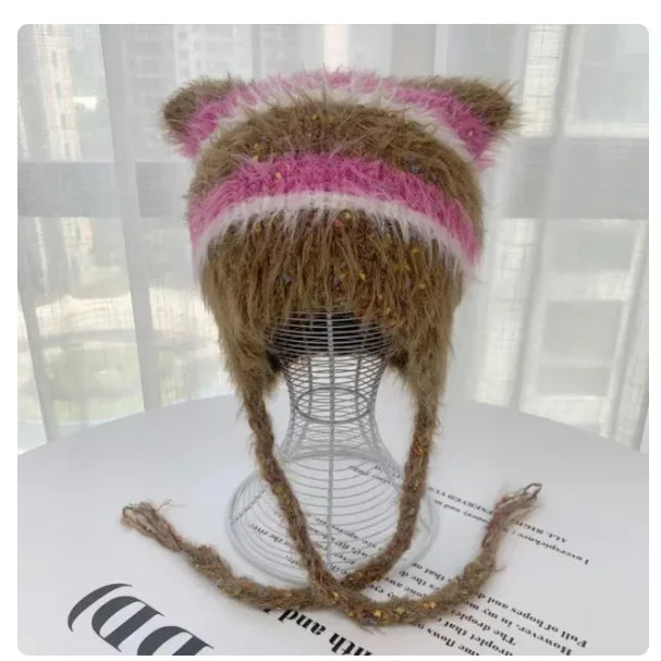 Cute Cat Ear Knitted Hat