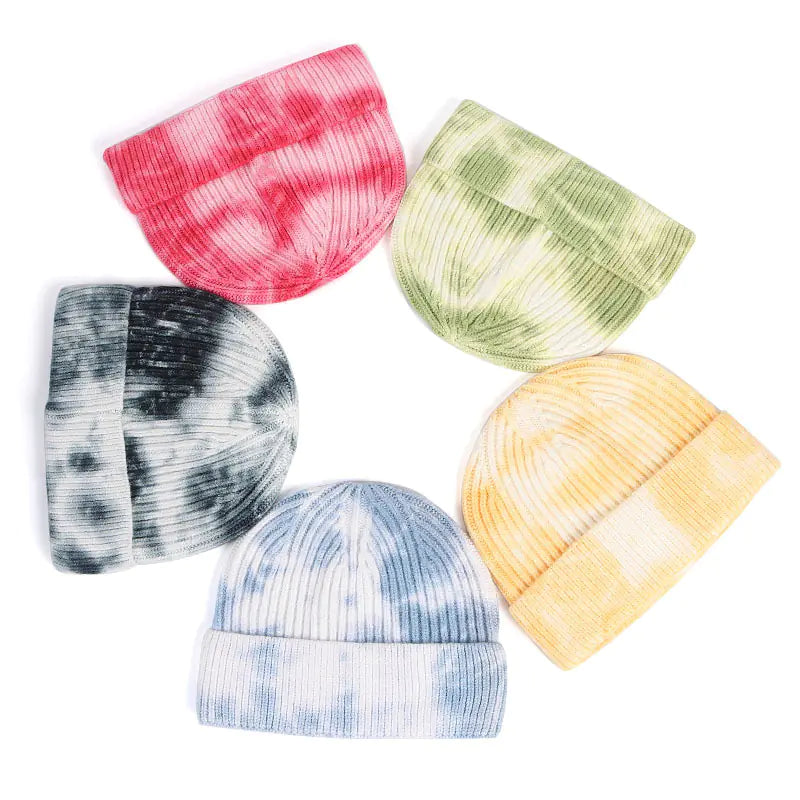 Tie-Dye Knitted Beanie