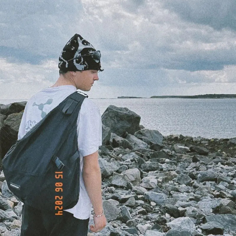 Abstract Jacquard Cap