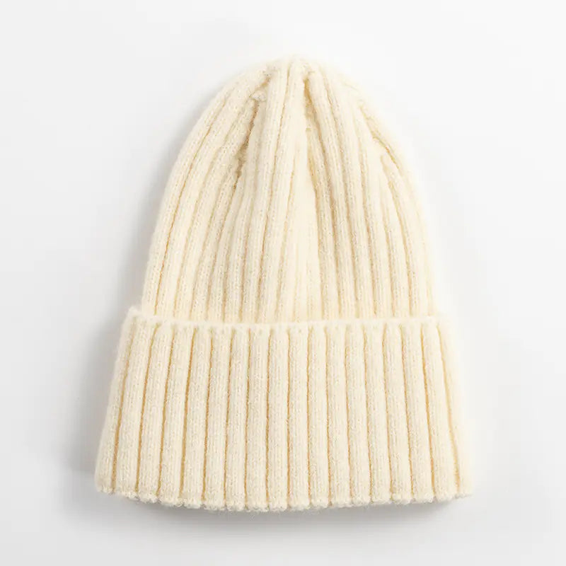 Korean-Style Knitted Woolen Beanie